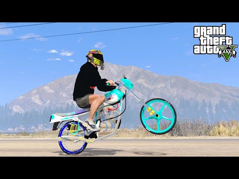 SETTING MOTOR DRAG BIKE GL PETRONAS HONDA RACING KENCENG PARAH - GTA V MOD INDONESIA EPISODE SPESIAL