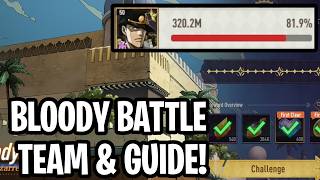 Bloody Battle Team & Guide! My Strategy I Use! Jotaro Is INSANE HERE! [JoJo Golden Spirit]