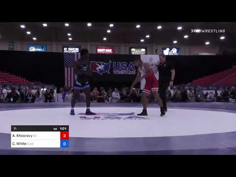71 Lbs Rr Rnd 1 - Arvin Khosravy, California Vs Cordell White, Gladiator Wrestling 4717