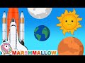 Lets Build A Spaceship Space Song Marshmallow Kids Songs Nursery Rhymes