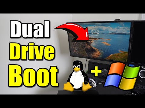 So installieren Sie Linux und Windows im Dual-Boot-Modus auf zwei separaten Laufwerken (Vollständ...