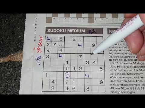 Provoke me! (#1996) Medium Sudoku puzzle. 12-10-2020 (No Additional today)