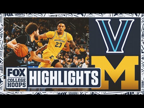 Villanova Wildcats vs. No. 2 Michigan Wolverines Highlights 🏀 FOX College Hoops