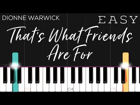That’s What Friends Are For - Dionne Warwick piano tutorial