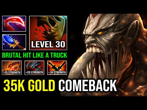 BRUTAL 35K GOLD Comeback Hit Like a Truck Lifestealer Even Axe Isn't a Tanker For Him Dota 2