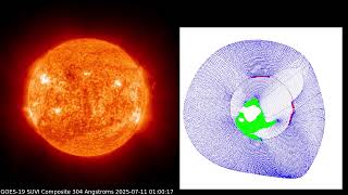 20250801 Sun with Magnetic Field Lines in June/July 2025 ( SUVI / GCMF )
