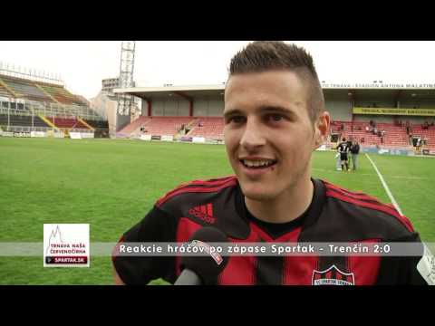 Martin Klabník a Marek Janečka po zápase Spartak - Trenčín 2:0