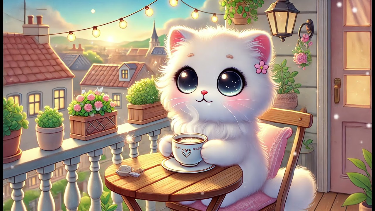 Meowser Happy Lofi Morning 🥕🐰 3 Hours of Cute & Relaxing Music 🍏🍓☕