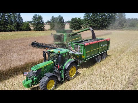 Sklizeň řepky 2022 | Canola harvest 2022 [ Agroslužby Topič ]