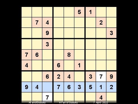 How to Solve New York Times Sudoku Hard April 7, 2022