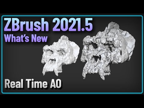 064 ZBrush 2021.5 - Ambient Occlusion - Real Time Screen Space AO (SSAO)!