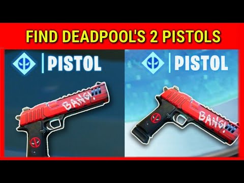 FIND DEADPOOL'S 2 PISTOLS - All Pistols Locations Fortnite Deadpool Week 7 Challenges