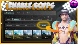 How To Enable 60 FPS In Pubg Mobile /BGMI (2023)