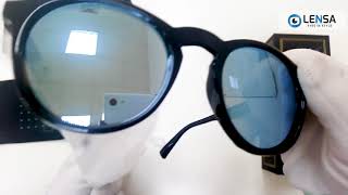 Unboxing ochelari de soare unisex Hawkers BELTR02 DIAMOND BLACK BLUE CHROME BEL AIR – LENSA.RO