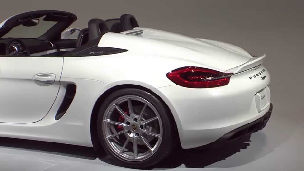 The new Porsche Boxster Spyder: World Premiere in New York