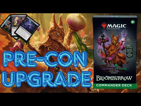 Squirreled Away MTG Bloomburrow Precon Upgrade and Review and Giveaway!!