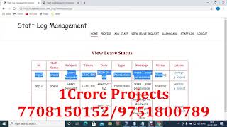 Staff Log Management System