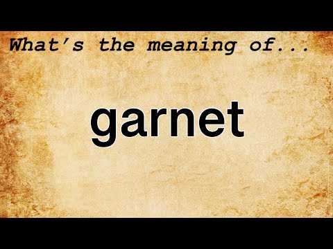 Garnet Meaning : Definition of Garnet
