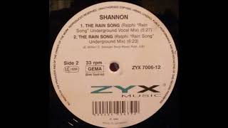 Shannon ‎– The Rain Song (Ralphi "Rain Song" Underground Mix)