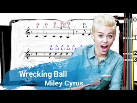 Wrecking Ball | Miley Cyrus | Violin SHEET MUSIC [With Fingerings] [Level 3]