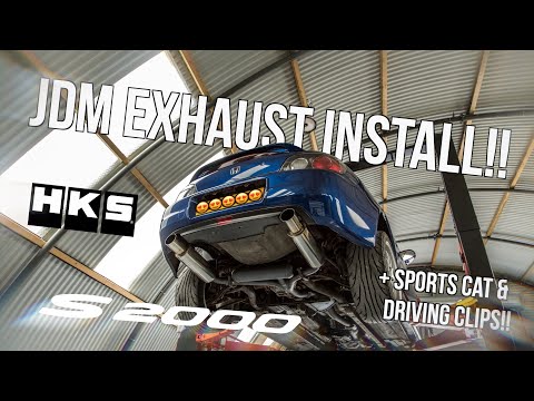 JDM HKS Hi-Power Exhaust Install For The Honda S2000!! With Sound Clips! 4K