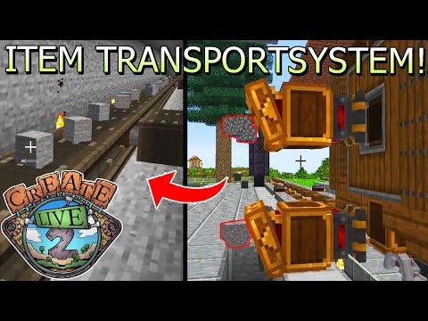 Stackweise Items vom Zug direkt ins Lager transportieren! - Minecraft Create Live 2 #48