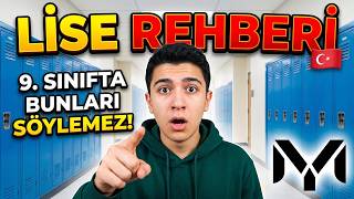 9. Sınıfa Başlayacaklar İçin En Gerçek Lise Rehberi 🔥