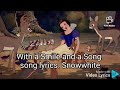 With A Smile And A Song Song Lyrics Snowwhite And The Seven Dwarfs