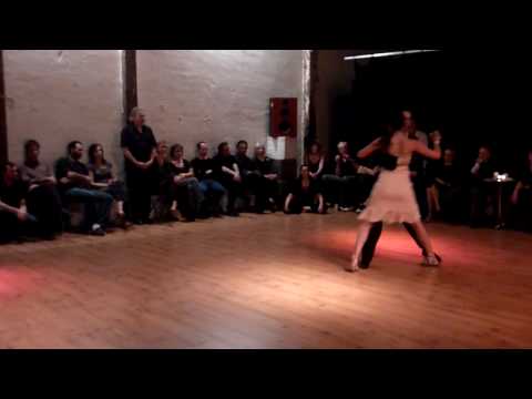  Dante Sanchez  and  Angelica Avalos  are  dancing  to  the  tango  "  El Yaguaron  "