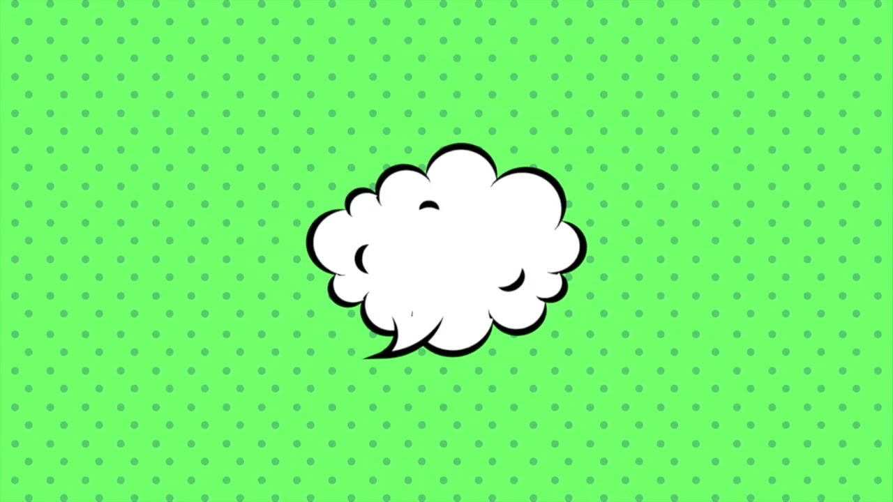 Comic Pop Art Speech Bubbles Animation | 4K | FREE TO USE
