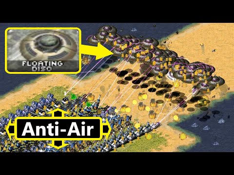 Floating Disks vs all Anti-Air - Same Cost - Red Alert 2