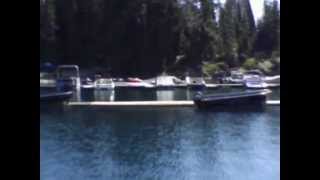 preview picture of video 'Crescent Lake Resort and campground pano from boat dock'
