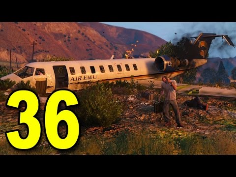 Grand Theft Auto V First Person - Part 36 - Plane Crash (GTA Walkthrough)