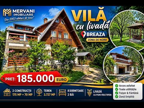 Vila cu livada de vanzare in Breaza — Video