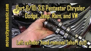 Part 6/10: 3.6 Pentastar engine left cylinder head removal (the short cut)