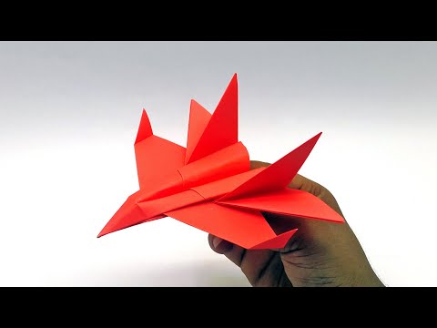 How To Make Jet Paper Airplane | Paper School Project ...