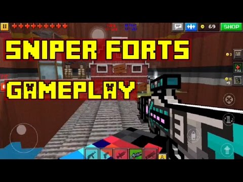 Sniper Forts Gameplay - Pixel Gun 3D - My Favorite Map