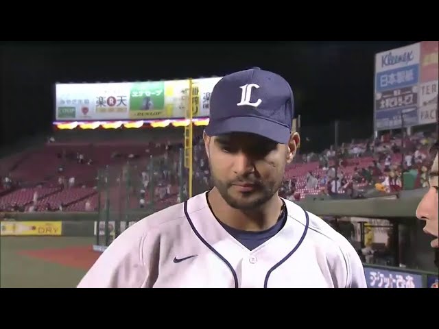 ライオンズメヒア選手ヒーローインタビュー 2014/8/26 E-L