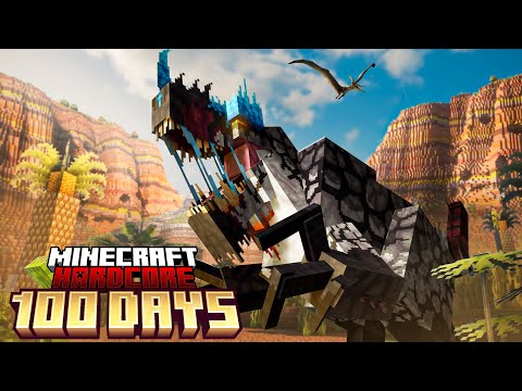 Surviving 100 Days in Prehistoric Dinosaur World in Hardcore Minecraft