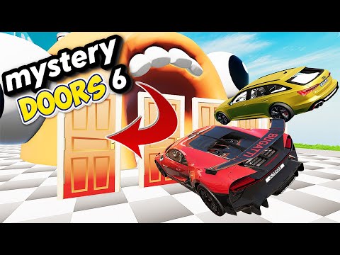 Cars VS Mystery DOORS - Sports Car Driver Challenge #6 - BeamNG Drive
