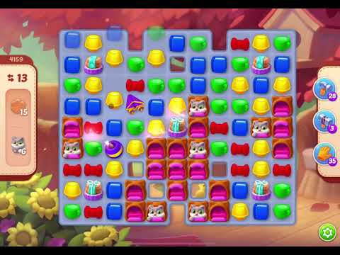 HomeScapes Level 4159 no boosters (15 moves)