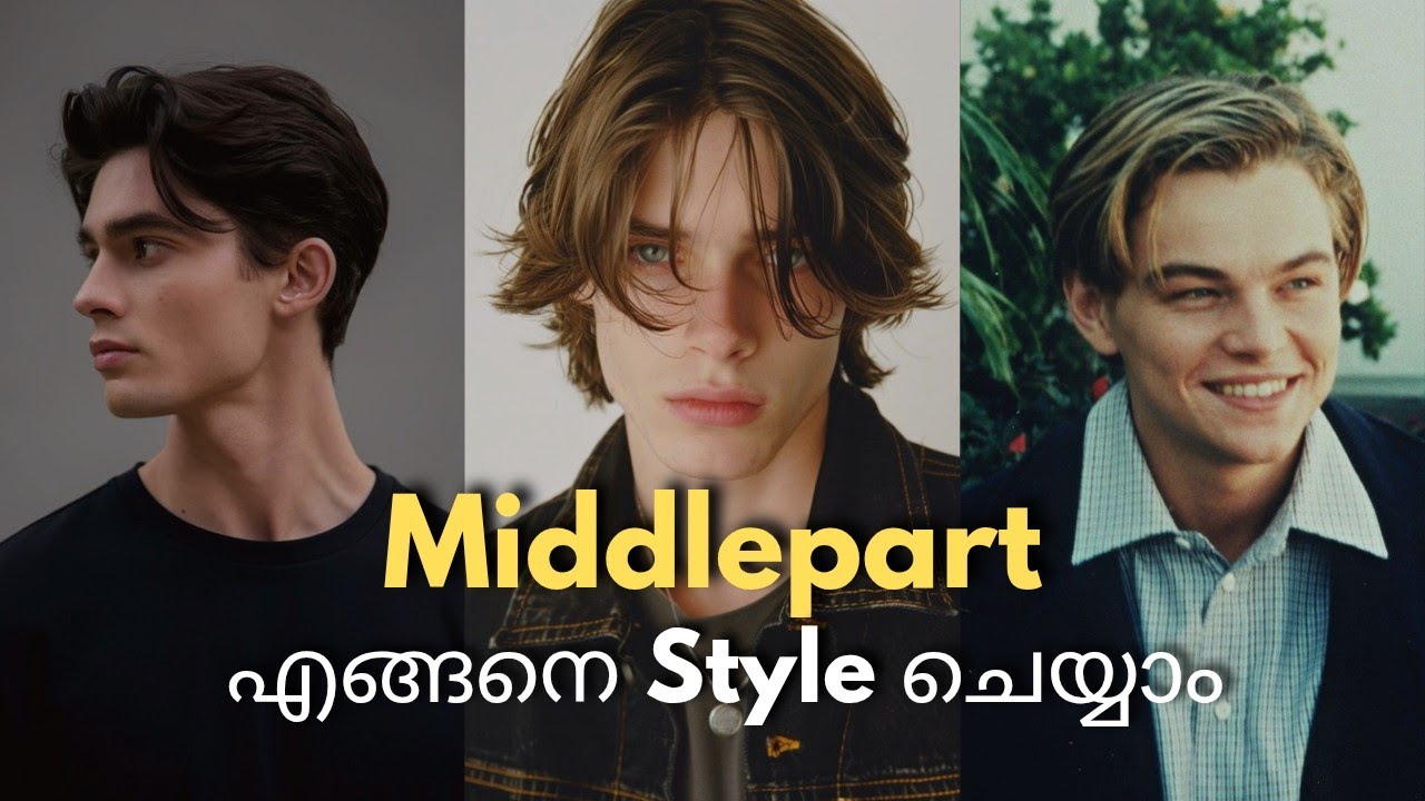 Middle Part Hairstyle for Men 2025 – Full Guide