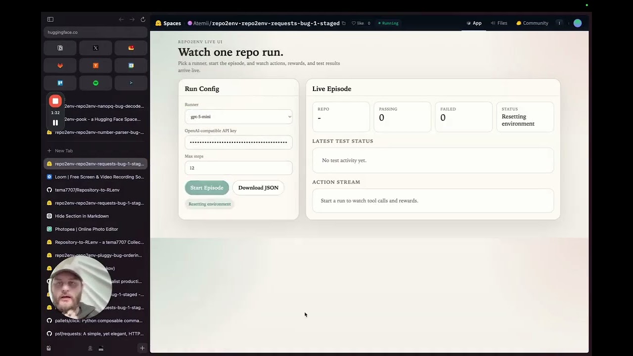 Repository-to-RLenv project preview
