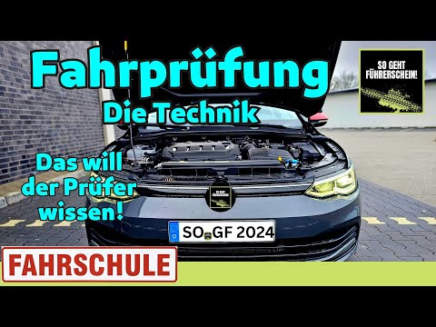 Diese offiziellen Technikfragen stellt der Prüfer in der Fahrprüfung Klasse B - Führerschein