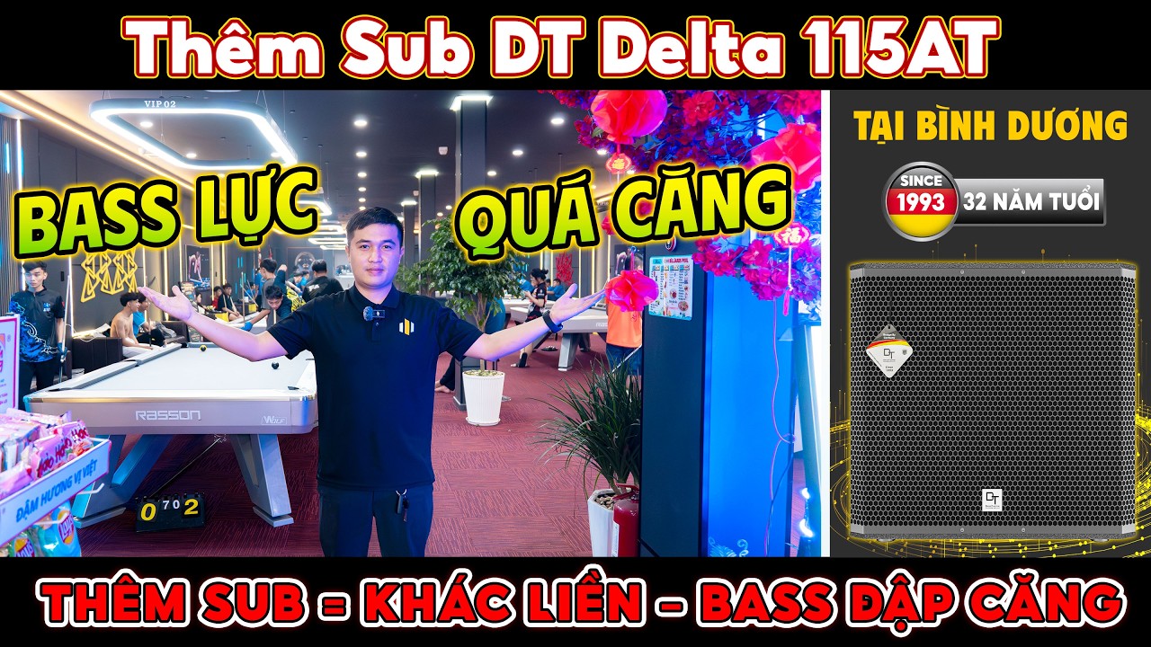 Video sản phẩm Loa sub DT Delta-115AT (sub điện bass 40cm)