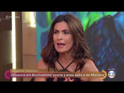 Encontro com Fátima Bernardes 28/01/2019 - Christiane Torloni lamenta desastre em Brumadinho
