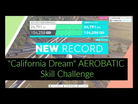 The Crew 2 - "California Dream" Summit Plane AEROBATIC Skill Challenge With Over 140K score!