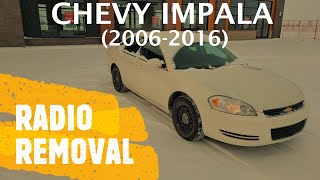 Chevrolet Impala - RADIO REMOVAL / REPLACEMENT (2006-2016)