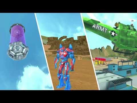 Police Bus Robot Car Game - Zombies Robot Games