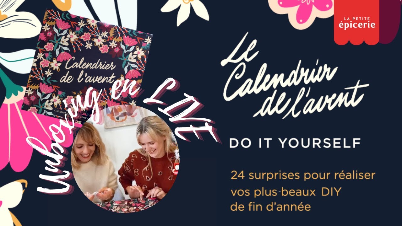 Calendrier de l’Avent créatif 2022 pour les adultes : UNBOXING 🎄✨ live du 4/10/2022